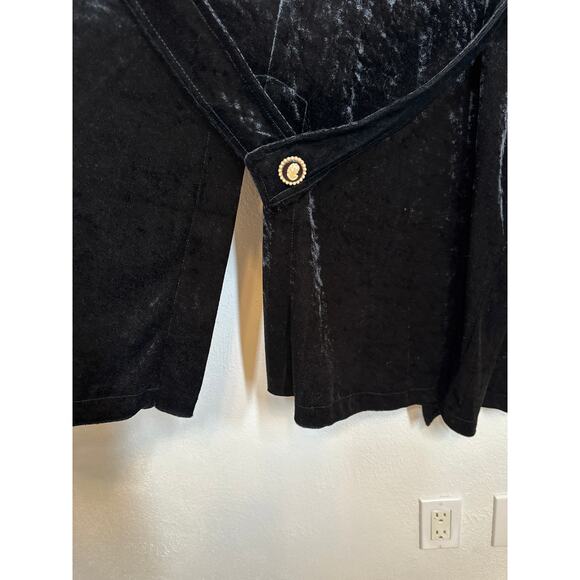 Lacy After Noon Velvet Cardigan L Black Cameo Whimsigoth Fairy Grunge Boho - Picture 9 of 16